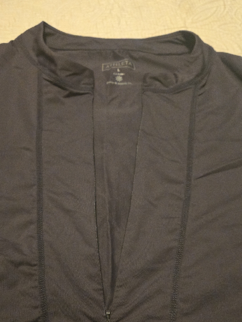 Athleta Grey Ruched Long-Sleeve Sheath Dress - Picture 12 of 13